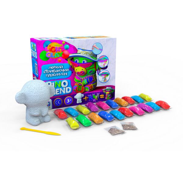 

Набор легкого прыгающего пластилина TM Moon light clay Pino Friend Корри, в кор. 22*28*12см (9шт)