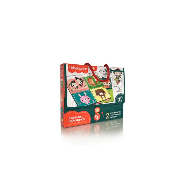 

Игра с пластиковыми карточками "Fisher Price. Картинки-половинки", в кор. 22*18*4см, Украина, ТМ Влади Тойс (18)