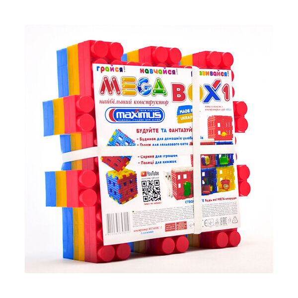 

Конструктор "Мега Бокс 1" 6 элементов, мега-большой 33*33см, ТМ MAXIMUS, Украина