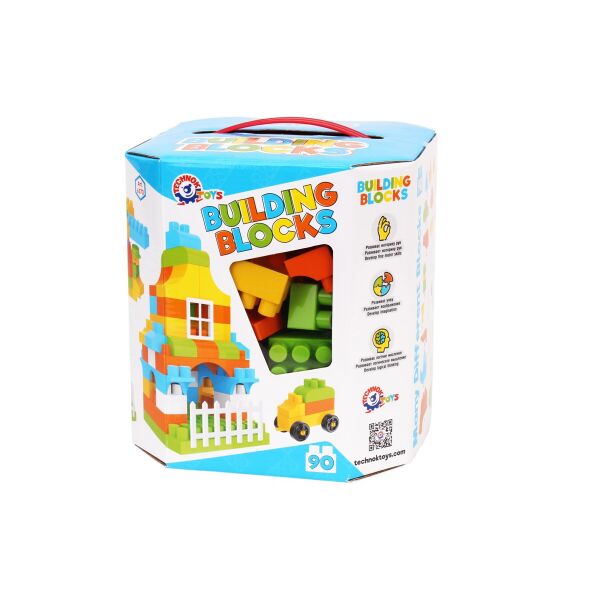 

Конструктор BUILDING BLOCKS, 90 деталей, в кор. 40*40*22см ТМ Технок, Украина (4шт)
