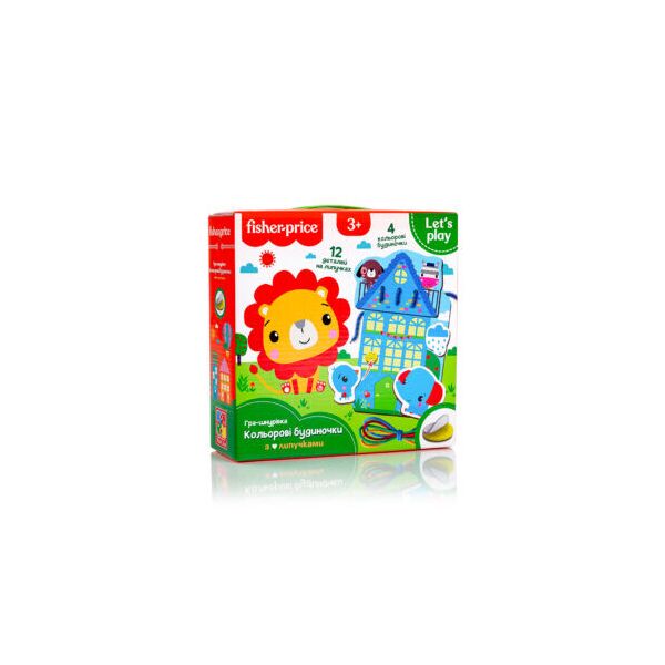 

Игра-шнуровка "Fisher Price. Кольорові будиночки", в кор. 18*18*5см, Украина, ТМ Влади Тойс (14)