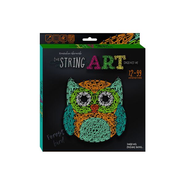 

Набор креативного творчества "STRING ART" укр., в кор. 23*23*2см (12шт)