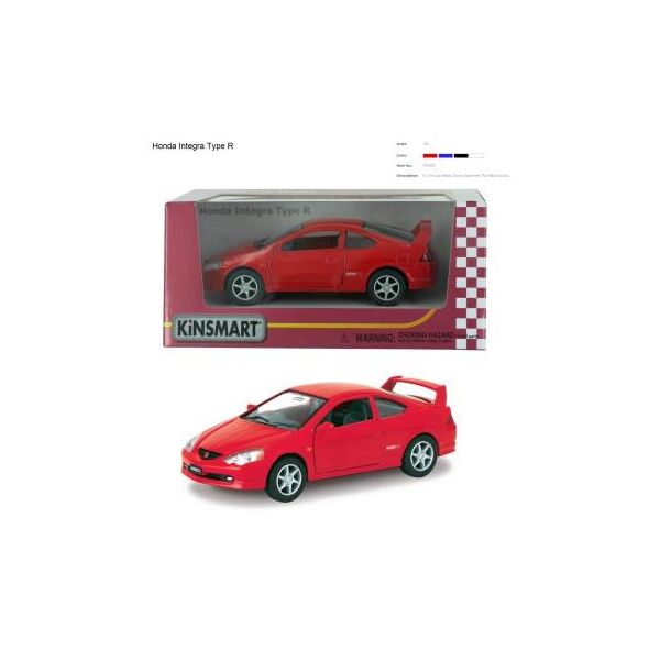 

Машина метал. "Kinsmart" "Honda Integra Type-R", в кор. 16*8,5*7,5см (96шт/4)