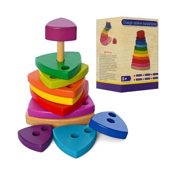 

Деревянная игрушка "Пирамидка" 15см, 10 фигурок, в кор. 11*15,5*11,5см (30шт)