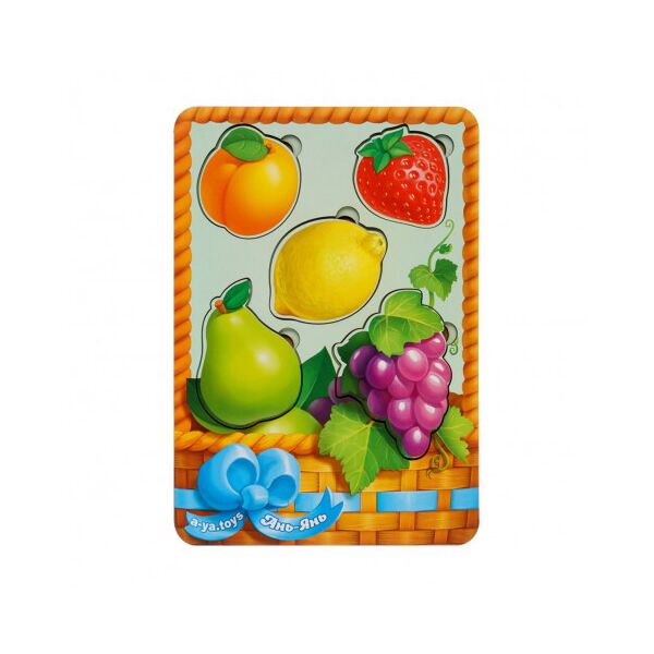 

Вкладыши больше-меньше "Кошик з фруктами -2", 23*16*1,4см, ТМ Ань-Янь, Украина