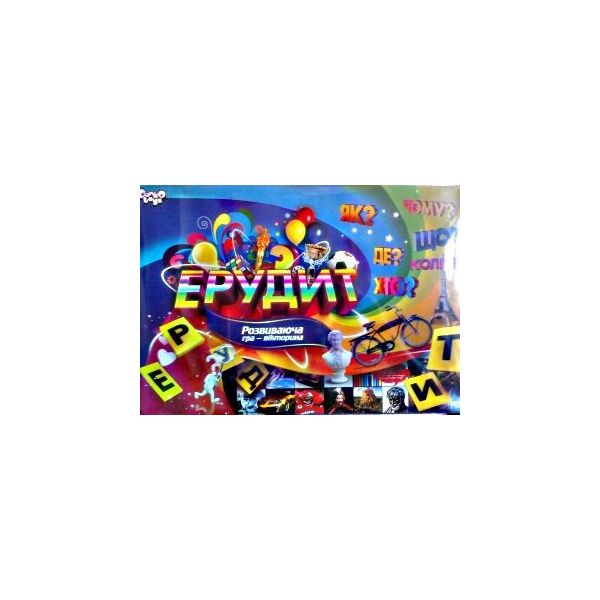 

Игра наст. малая "Ерудит" (укр.), в кор. 25*36*3см (20шт)