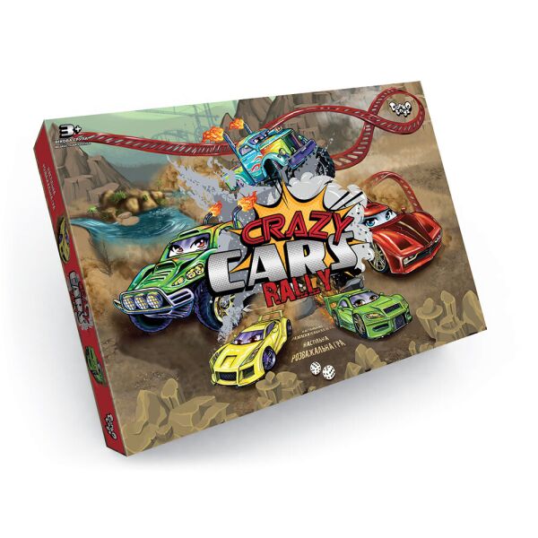 

Игра настольная, развлекательная "Crazy Cars Rally", в кор. 36*25*2см (20шт)
