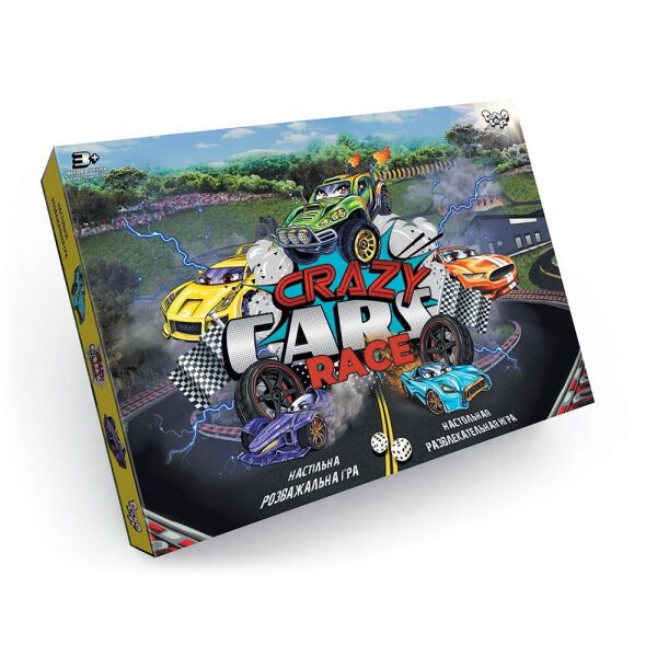 

Игра настольная, развлекательная "Crazy Cars Race", в кор. 36*25*2см (20шт)
