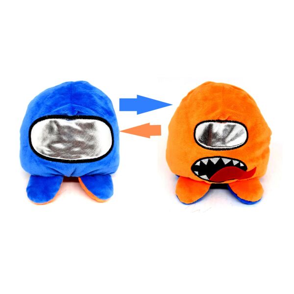 

Игрушка мягкая AMONG US 2, 1/3, ОРАНЖЕВО-СИНИЙ, вывернушка,15*12см