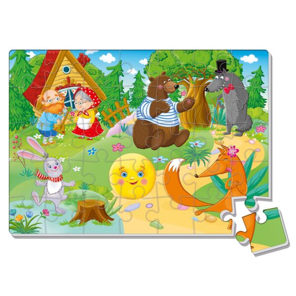 

Пазлы мягкие А4 "Колобок", русский, в пак. 35*29см, Украина, ТМ Влади Тойс