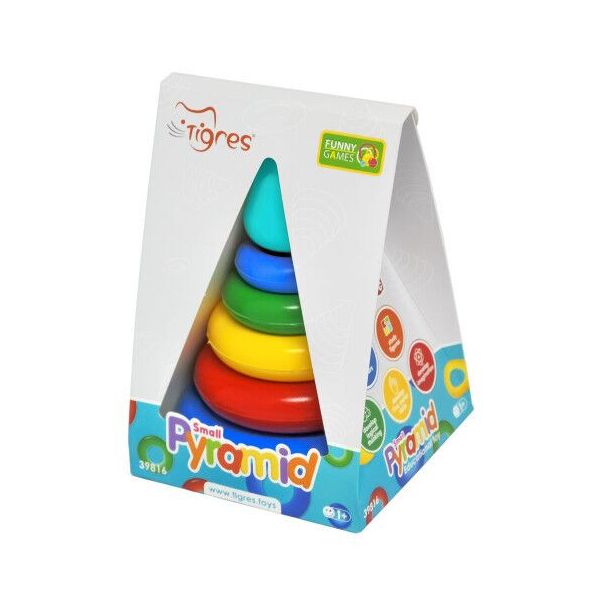 

Игрушка развивающая "Пирамидка" маленькая, в кор. 21,5*14,5*14см, ТМ Wader