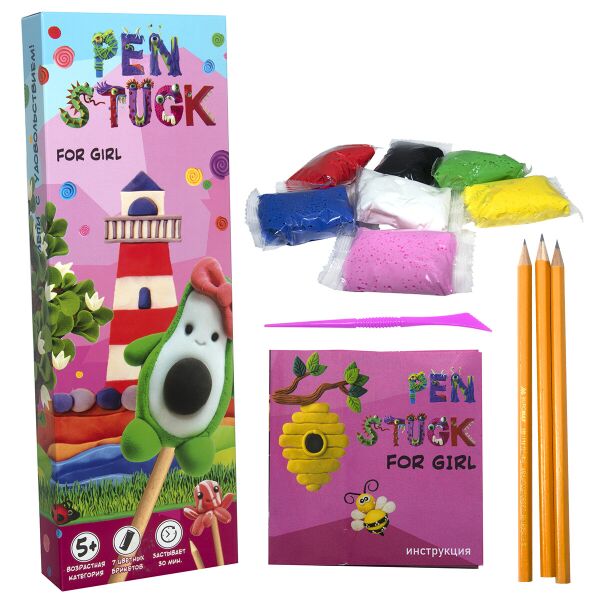 

Набор для творчества "Pen Stuck for girl", в кор. 26*9*2,6см (96/2шт)
