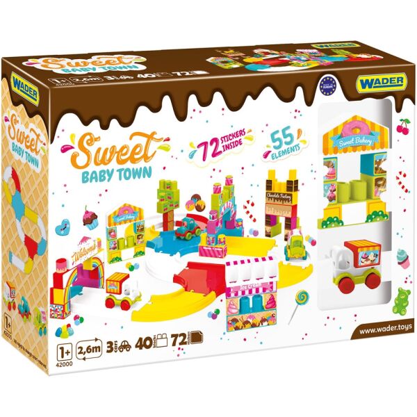 

Трасса с конструктором Солодке містечко Sweet baby town, в кор. 40*58*16см, ТМ Wader