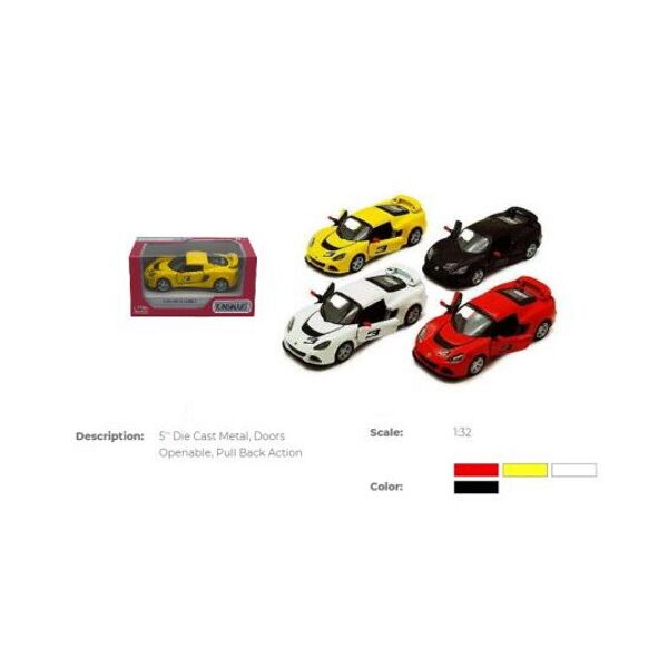 

Машина метал. "Kinsmart" "Lotus Exige", в кор. 16*8*7,5см (96шт/4)