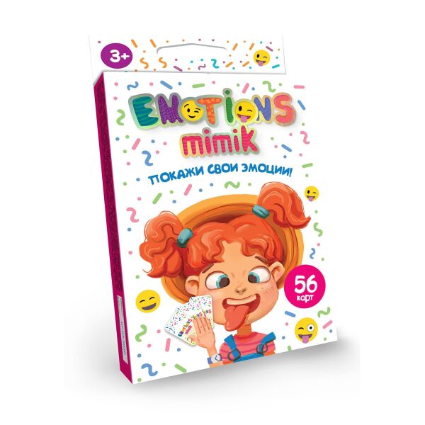 

Карточная игра "Emotions Mimik", рус., в кор. 9*13*2см (32шт)