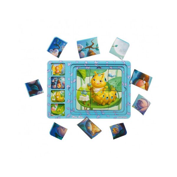 

Сортер-пазл "Этапы развития бабочки", 23*16*1см, ТМ Ань-Янь, Украина