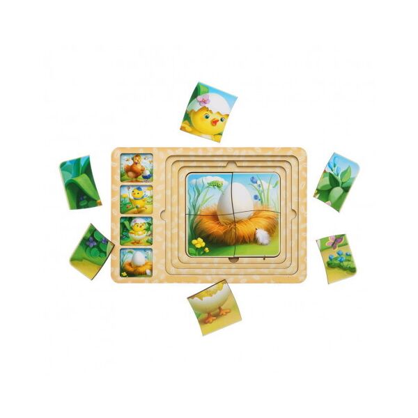 

Сортер-пазл "Этапы развития курочки", 24*16*1см, ТМ Ань-Янь, Украина