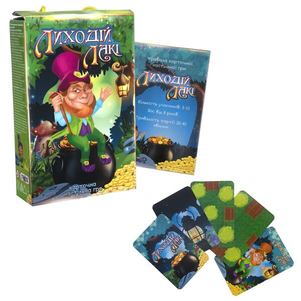 

Игра настольная "Лиходій Лакі", укр., в кор. 18,7*12*4,5см, ТМ Стратег, Украина (22шт)