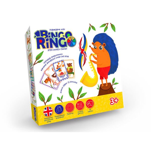 

Игра настольная "Bingo Ringo", укр./англ. (10шт), в кор. 25*25*4см
