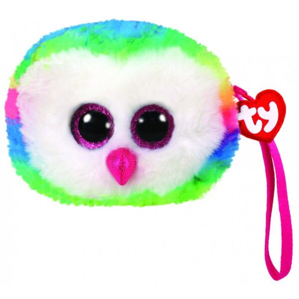 

Мягкая игрушка кошелек TY Gear Разноцветная сова "Owen" 11см
