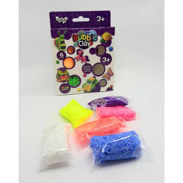 

Набор для творчества BUBBLE CLAY, 8 цветов, русский, в кор.12,5*2*13см