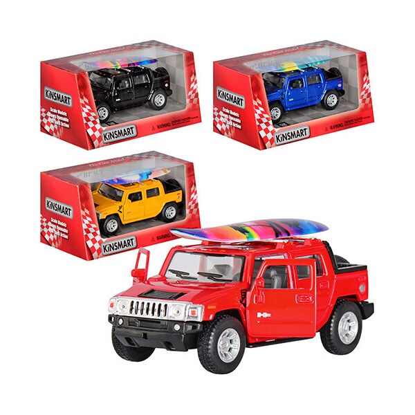 

Машина метал. "Kinsmart" "Hummer H2 Surfboard", 1:40, в кор. 16*8,5*7,5см (24шт)