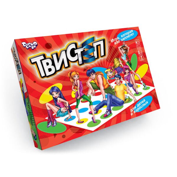 

Игра "Твистеп", развивающая координацию, русская, в кор.39*5*29см (10шт)
