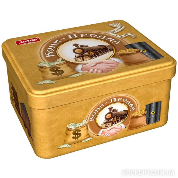 

Игра развивающая "Купи-продай" (card), в жестяной банке 11*9*7см, ARTOS Games, Украина