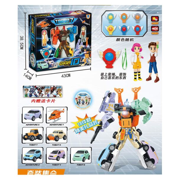 

Трансформер TOBOT, световые и звуковые эффекты, в кор. 43*39*14см (12шт)