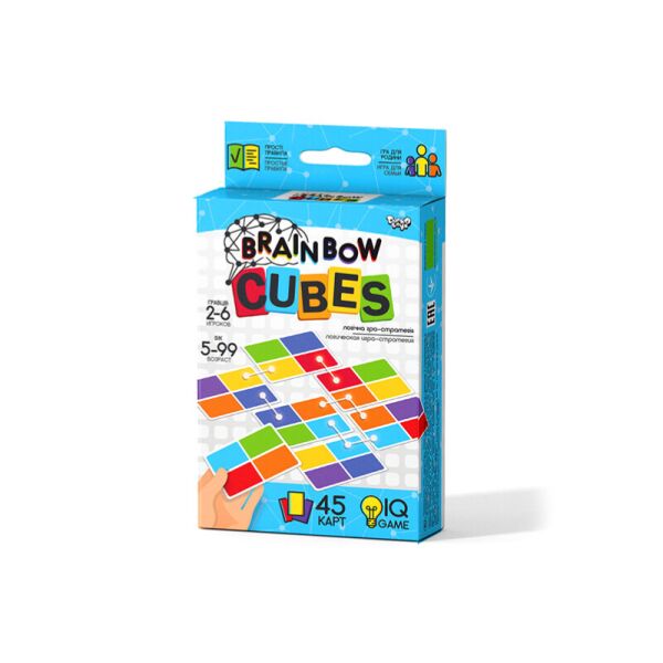 

Игра настольная развлекательная "Brainbow CUBES" (32шт)