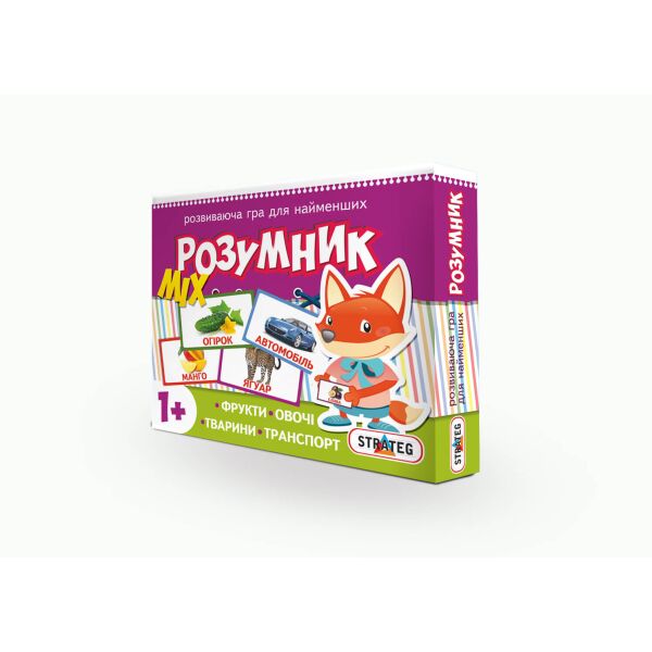 

Игра "Маленький умник, MIX", укр., в кор. 28*19,5*3см, ТМ Стратег, Украина