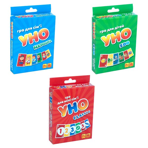 

Игра "Уно MIX", 3 вида, укр., в кор. 13,5*9*2,5см, ТМ Стратег, Украина (66шт)