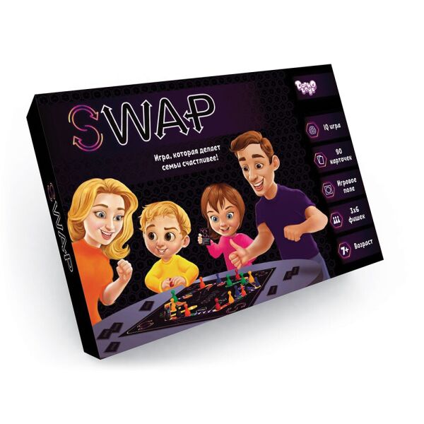 

Игра настольная развлекательная "Swap", русский (10шт)