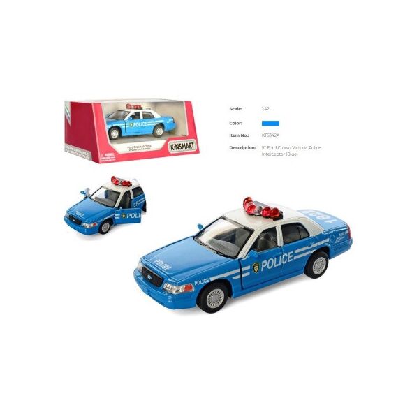 

Машина метал. "Kinsmart" "FORD CROWN VICTORIA POLICE", в кор. 16*8*7,5см (96шт/4)