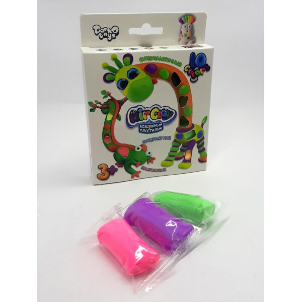 

Набор для творчества Air Clay, 10 цветов, украинский, в кор.12.5*2*13см (20шт)