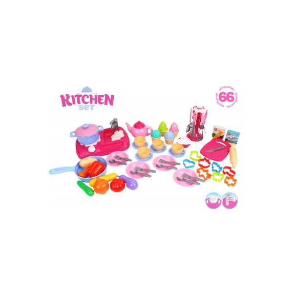 

Кухня с набором посуды, 66 аксес., в кор. 50*38*11см, ТМ Технок, Украина (4шт)