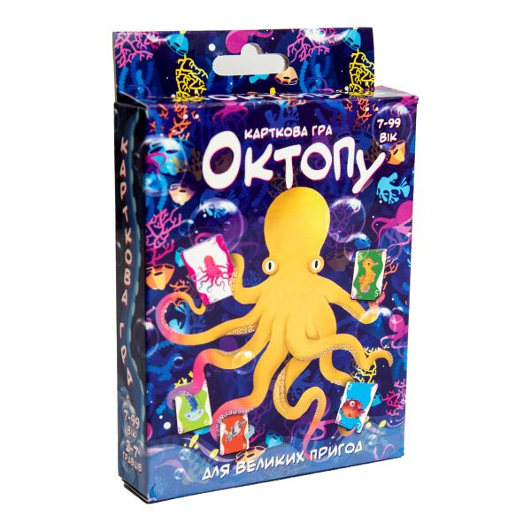 

Игра настольная "Октопу", украинский в кор. 9,1*11,5*2,3см, Украина, ТМ Стратег