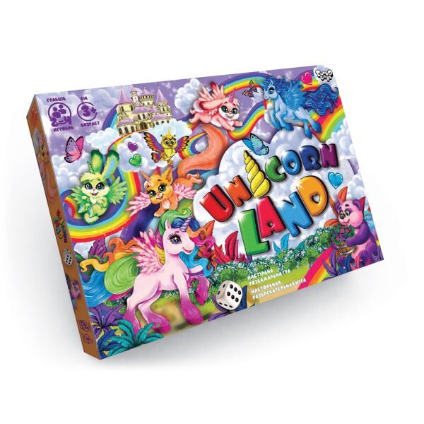 

Игра настольная, развлекательная "Unicorn Land", в кор. 36*25*2см (20шт)