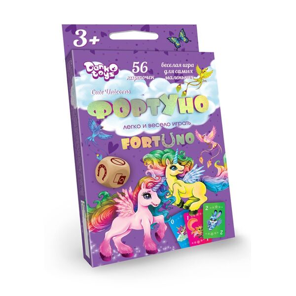 

Настольная игра "ФортУно Cute Unicorns", русская, в кор.9*16*2,5см (32шт)