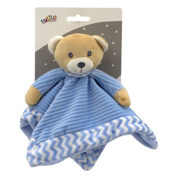 

Игрушка-обнимашка "Ведмедик" 25см, голубой, на планш. 16*13см, ТМ Tulilo, Польша