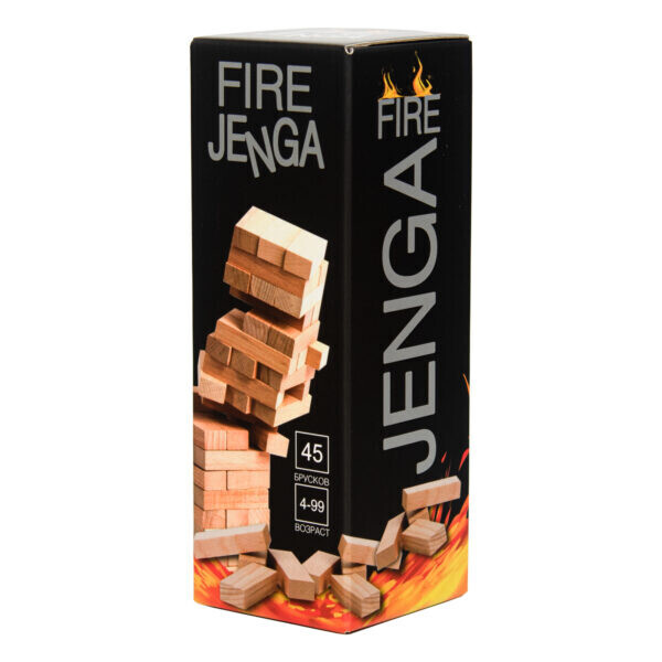 

Настольная игра "Fire Jenga", в кор. 19*6,7*6,7см, ТМ Стратег, Украина