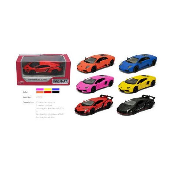 

Машина метал. "Kinsmart" "Matte Lamborghini", инерц., откр.двери, 3 вида, в 2 цветах, в кор. 16*8,5*7,5см