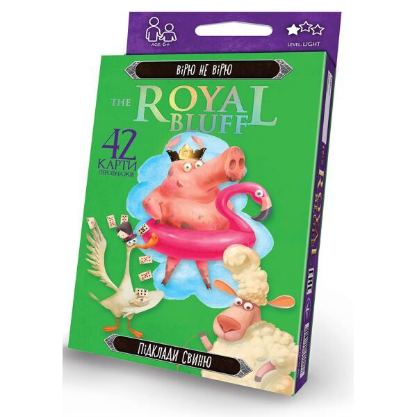

Карточная игра "The Royal Bluff", укр., 42 карты, в кор. 13*9*2см (32шт)