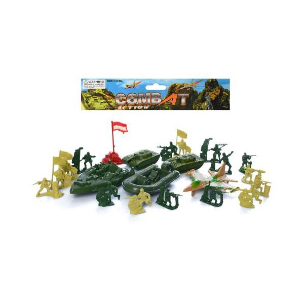 

Солдаты в наборах комбат, военный транспорт, солдатики, пак. 23,5*18*4см (288шт)