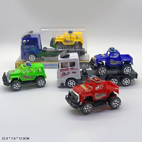 

Трейлер, 4 вида, трейлер+машинка, под слюдой 22*7*12см (240шт/2)