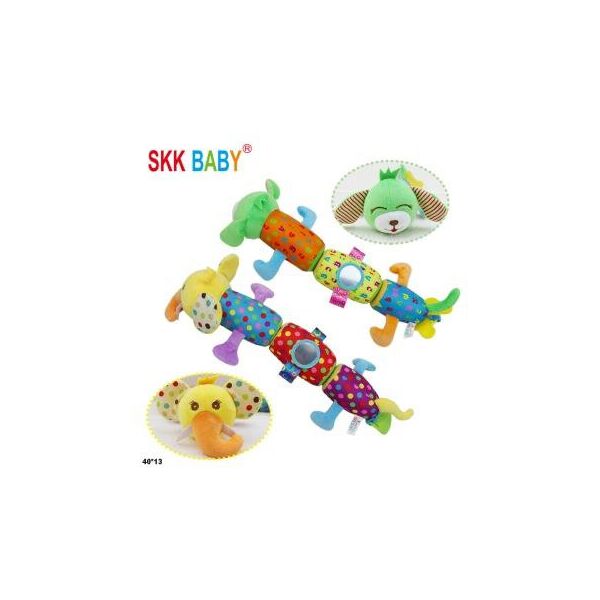 

Погремушка SKK BABY животные мягкие звоночек, зеркальце, 4в., пак. 40*13см (40шт)