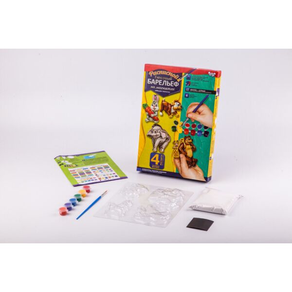 

Барельеф гипсовый расписной на магнитах 9, мал., в кор. 28*19*4см (12 шт)