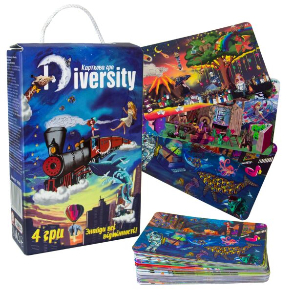 

Настольная игра "Diversity", украинский, в кор. 18,7*12*4,5см, ТМ Стратег, Украина (22шт)
