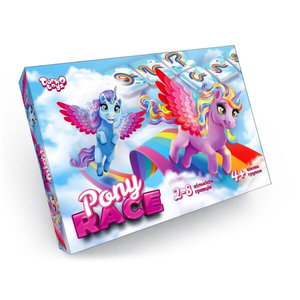 

Игра настольная развлекательная "Pony Race", в кор. 37*25*5см (10шт)