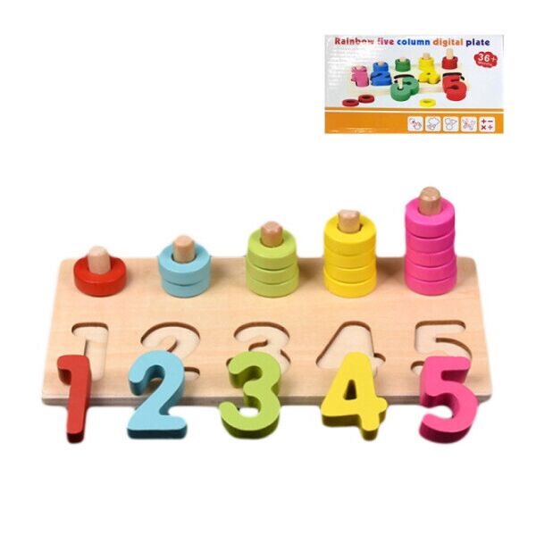 

Деревянная игрушка "Цифры", в кор. 17,5*10*4см